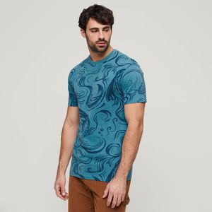 Camiseta Manga Corta Para Hombre Vintage Overdye Printed Tee Superdry