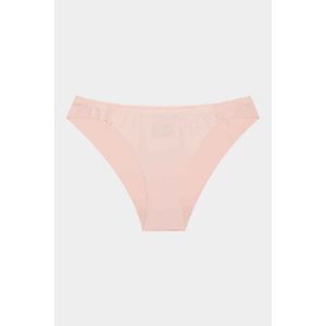 Panty tipo tanga elaborado en microfibra satinada paquete x3