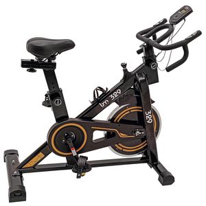 Bicicleta Spinning Bm Fitness 329 Negro Con Amarillo