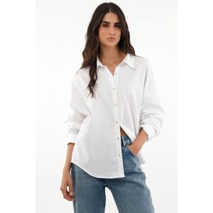 Camisa clásica blanca para mujer