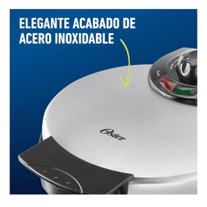 Waflera Belga Oster Antihaderente En Acero Inoxidable