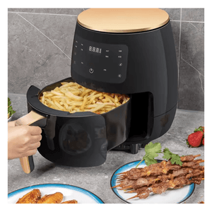 Airfryer Freidora De Aire Multifuncional Home Digital Sin Aceite 6 Litros + Moldes De Silicona