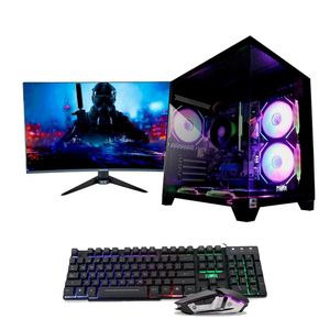 Computador Gamer PowerGroup Monitor Curvo 32 Pulgadas 165HZ Procesador AMD RYZEN 5 5600GT 16GB  SSD m.2 500GB Sistema Operativo Windows PREINSTALADO