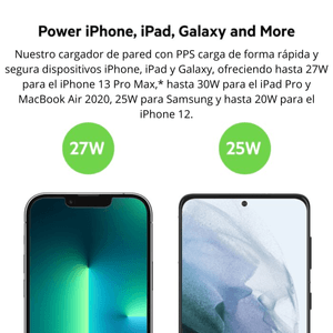 Cargador De Pared USB-C PPS 30W Belkin Boostcharge PD 3.0 WCA005dqWH