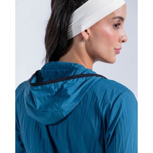 Chaqueta Brisa Rompeviento Ultra Liviana,  Color Petroleo Para Mujer