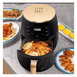 Airfryer Freidora De Aire Multifuncional Home Digital Sin Aceite 8 Litros + 100 Papeles Antiadherentes