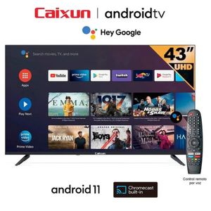 Televisor Smart Tv Full HD Caixun 43¨ Android TV Google Tv Smart Tv Android 11
