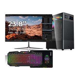Computador de Escritorio Janus AMD RYZEN 5 8500G Memoria RAM 16GB DDR5 SSD 512GB M.2 Board B650M-H/M.2 Fuente Janus 400W  MONITOR JANUS IPS 23.8" 144H