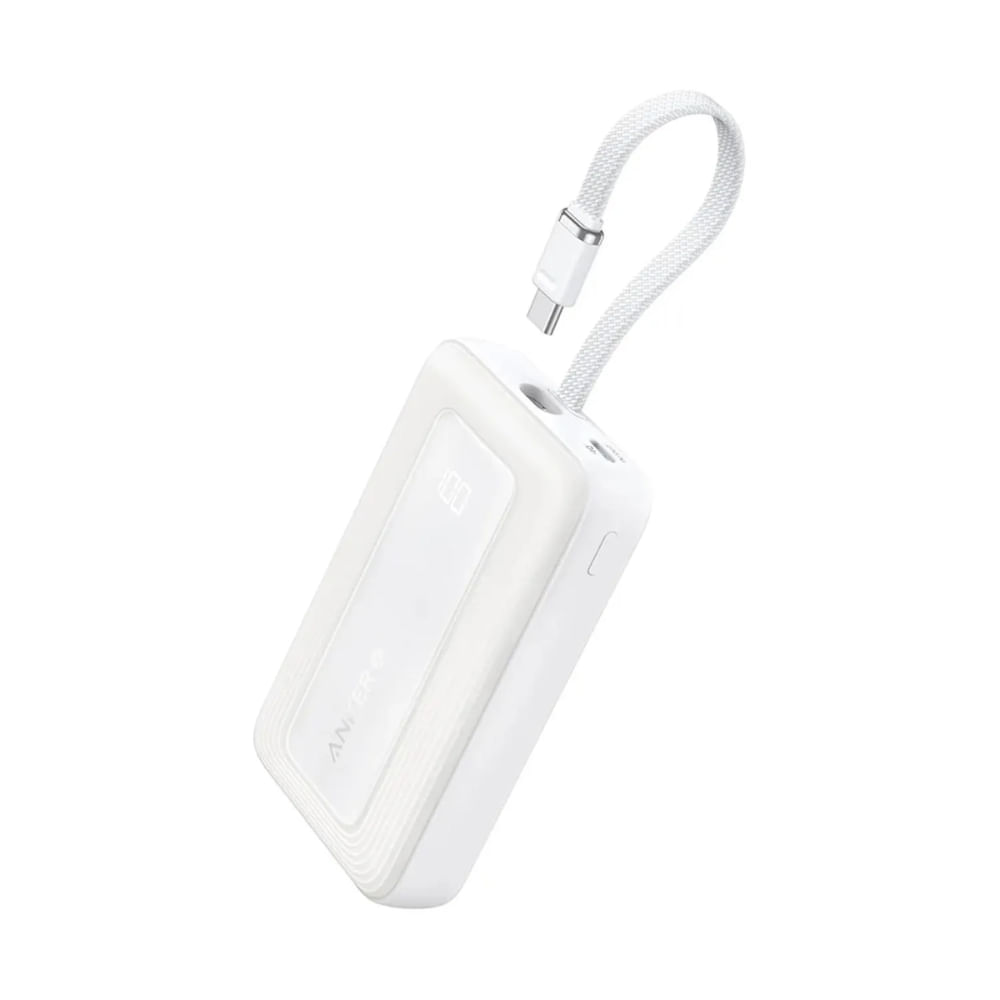 Anker Zolo Power Bank 10000mAh 30W - Batterie Externe Avec Câble USB-C Intégré