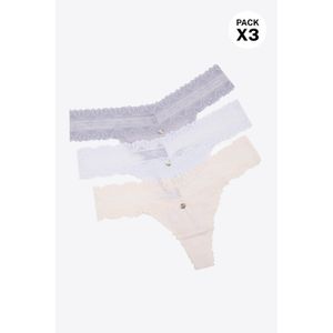 Panty tipo brasilera en algodón paquete x3