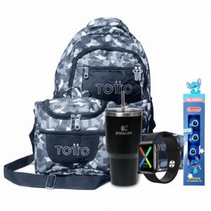 Bolso + Termo Stanley + Resaltadores Stich + T500 Niño Combo #5