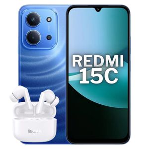 Celular Xiaomi Redmi 15C 4G 256GB/4GB RAM – Azul