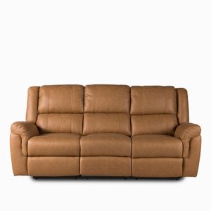 Reclinable eléctrico Axel 3 puestos camel