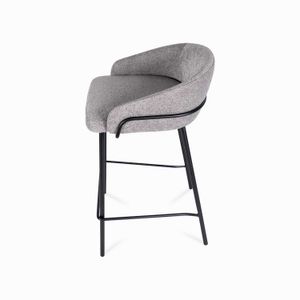 Silla bar Sahara gris 79x50x49