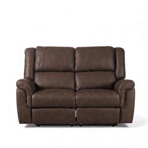 Reclinable eléctrico Axel 2 puestos nogal