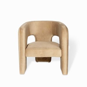 Poltrona inez cafe claro 75X72X63