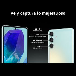 Celular Samsung M55 5G Dual Sim Snapdragon Super AMOLED+ 67” 120Hz 256GB /8GB 50MP OIS 5000mAh, Blk