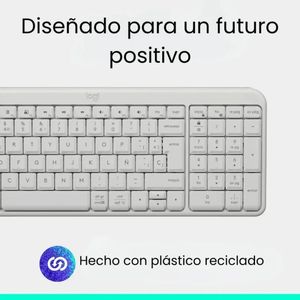 Teclado Inalámbrico Bluetooth Logitech K250 Blanco