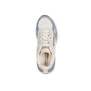 Tenis Skechers Fury Niños Color Beige Azul Blanco