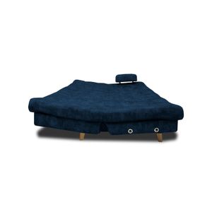 Sofá Cama Blum 3 PosicionesTela Petfriendly Azul Petroleo