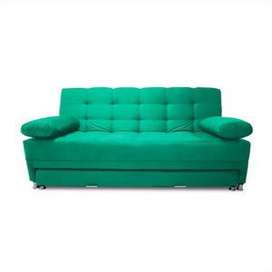 Sofá Cama Tarima Haller En Tela Velvet 190X95X80 Verde
