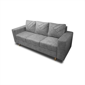 Sofa Amsterdam 3Ptos En Tela Petfriendly Gris