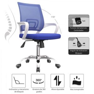 Silla De Oficina Colors Premium Azul