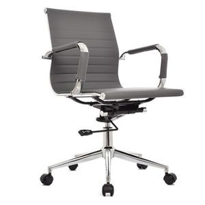Silla De Oficina Presidente Espalda Media Gris