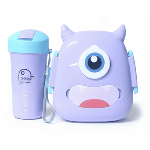 Set Lonchera Monster Lila (Botilito + Tupper) PRLA-822