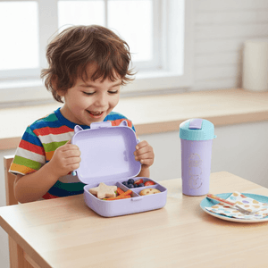 Set Lonchera Monster Lila (Botilito + Tupper) PRLA-822