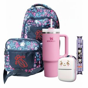 Bolso + Termo Stanley + Resaltadores X6 + Impresora Niña Combo #1
