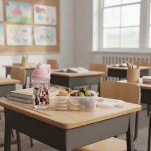 Set Lonchera Huntrix X3 Rosado (Termo+Cubiertos+Tupper) PRLA-824