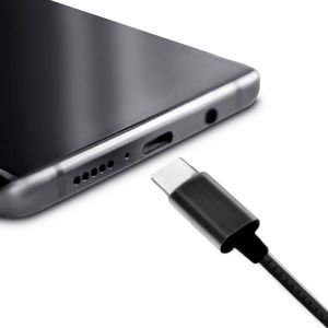 Audífonos con micrófono. Topo silicona entrada tipo C  EB-500-C Negro