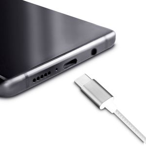 Audífonos con micrófono. Topo silicona entrada tipo C EB-500-C BLANCO