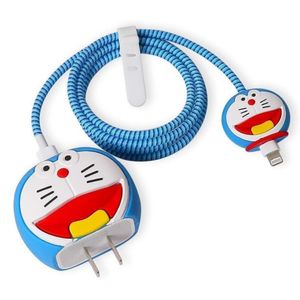 Forro Protector Para Cargadores Iphone Doraemon