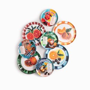Platos melamina serie cocteles set x8