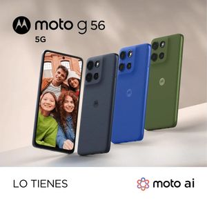 Celular Motorola G56 5G SIM+eSIM IPS 6.7” 120Hz 256GB/24GB(8+16) 50MP Sony IP68/IP69 5200mAh/30W - Azul