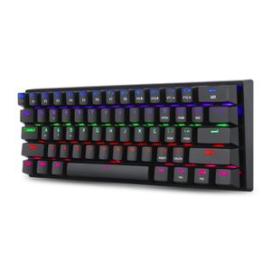 T-Dagger-Teclado Mecánico T-TGK321 Arena Lite-Switch Red 60% Rainbow Español LAT negro antighosting RGB