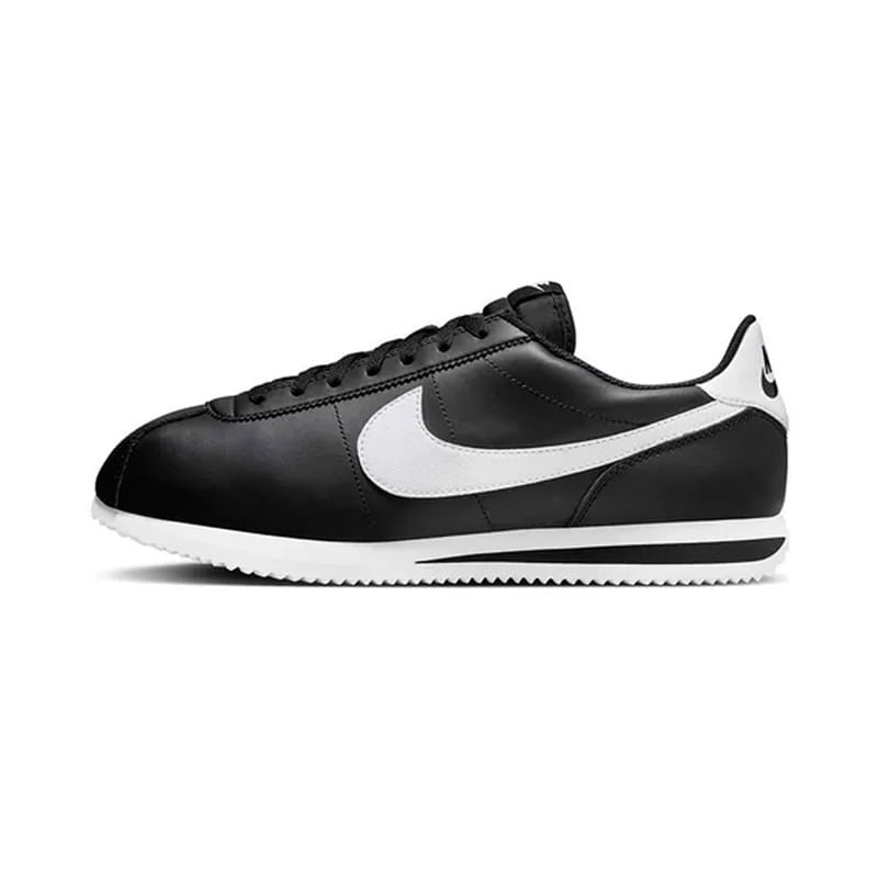 Tenis Nike Cortez Ltr Hombre Color Negro Blanco - Agaval