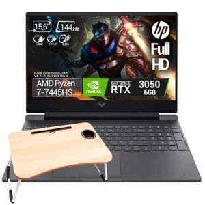 Portátil HP VICTUS 15-FB3019LA AMD Ryzen 7 7445HS  8GB 512GB RTX3050 Silver + Obsequio Soporte de Mesa Jaltech LH030