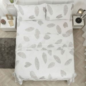 Juego Sábanas Leaf Gray