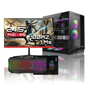 Computador de Escritorio Janus AMD RYZEN 5 5600GT Memoria RAM 16GB SSD 512GB M.2 Board A520M PRO4 Fuente Janus 400W Monitor  24" Gamer IPS / 200HZ / F