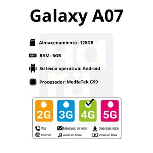 Celular Samsung Galxy A07 128GB 6Ram Celular Samsung Galaxy A07