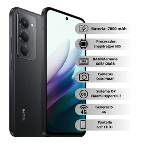 Celular Xiaomi Redmi 15 128GB 6ram Celular Xiaomi Redmi 15 Celular Xiaomi Redmi Negro