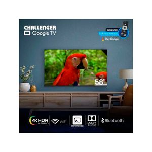 Televisor Challenger 58 Pulgadas Google Smart Tv