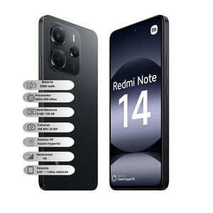 Celular Xiaomi Note 14 128Gb 6ram Celular Xiaomi Redmi Black