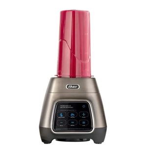 Licuadora OSTER Touch Screen reversible 1000W + Vaso portatil Blend&Go Negra