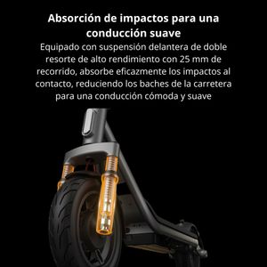 Patineta Eléctrica Xiaomi Scooter 6 Lite Llantas 10” Max 500W Alcance 25km Suspensión Frontal E-ABS IPX4