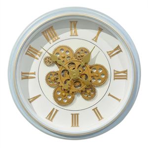 Reloj De Pared Colores Pastel 45 Cm Estilo Minimalista Blanco