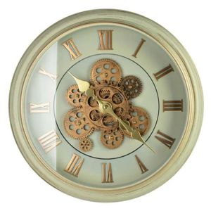 Reloj De Pared Colores Pastel 45 Cm Estilo Minimalista Verde